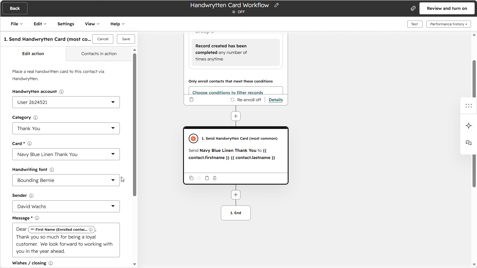 Handwrytten Workflows